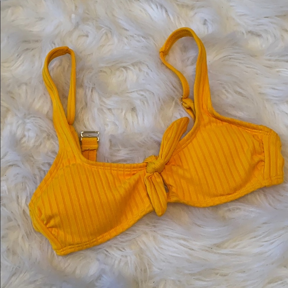 Yellow bikini top